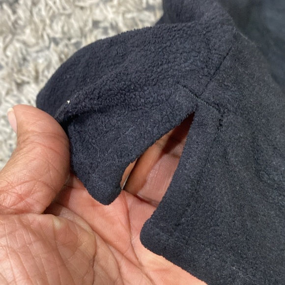 Woolrich long sleeve men’s button down lightweight fleece shirt black sz medium - Picture 7 of 9